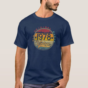 1978 44Th Birthday Gift 44 Years Old Vintage Retro T-Shirt