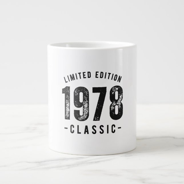 1978 Classic Birth Year Large Coffee Mug (Front)