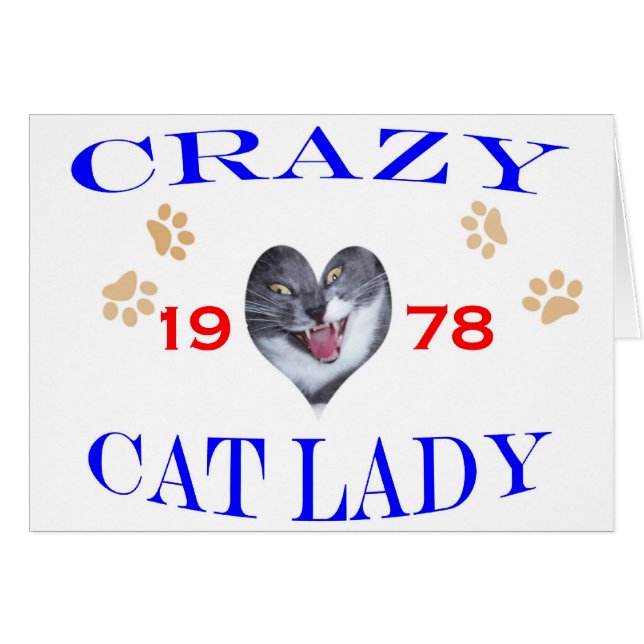 1978 Crazy Cat Lady (Front Horizontal)