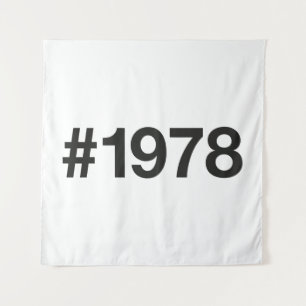 1978 Hashtag 48 birthday 48 years Tapestry