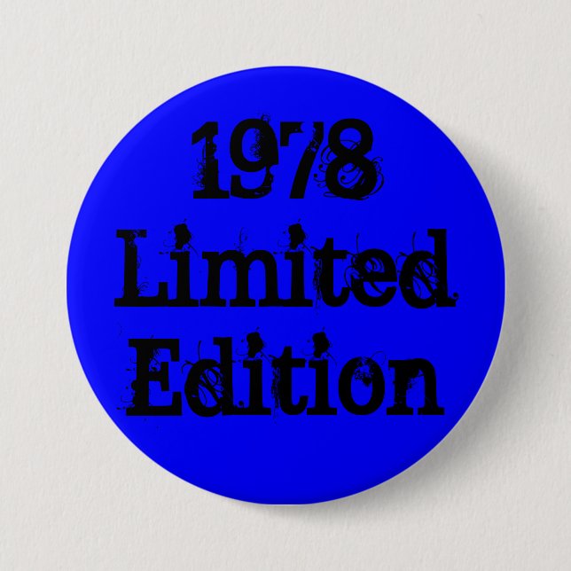 1978 LimitedEdition 7.5 Cm Round Badge (Front)