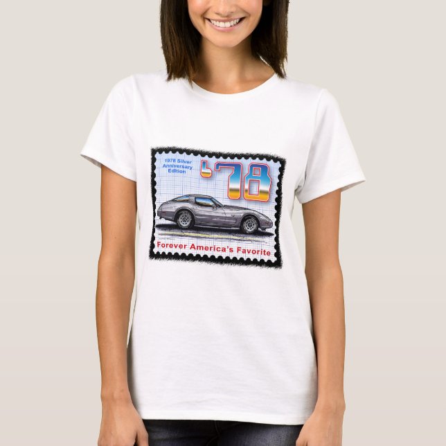 1978 Silver Anniversary Edition Corvette T-Shirt (Front)
