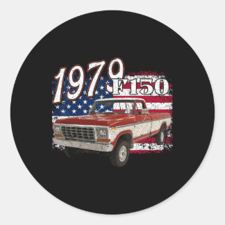 1979 79 F150 4th Of July American  Classic Round Sticker