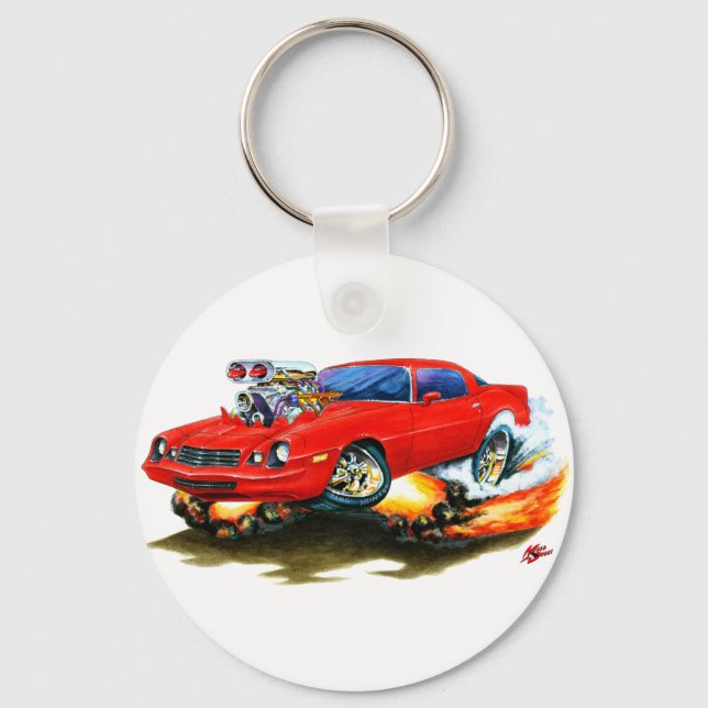 1979-81 Camaro Red Car Key Ring (Front)