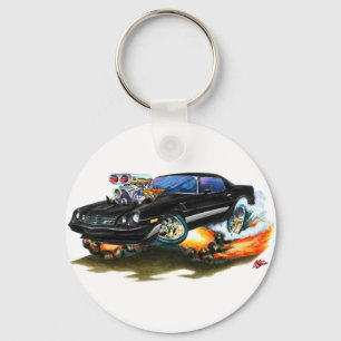 1979-81 Camaro Z28 Black-Grey Car Key Ring