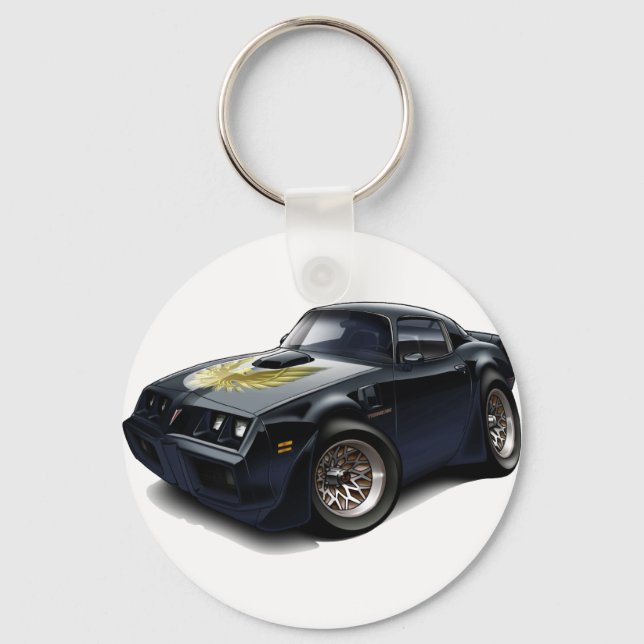 1979-81 Trans Am Black Car Key Ring (Front)