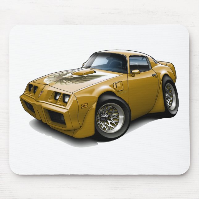 1979-81 Trans Am Gold Car Mouse Pad (Front)