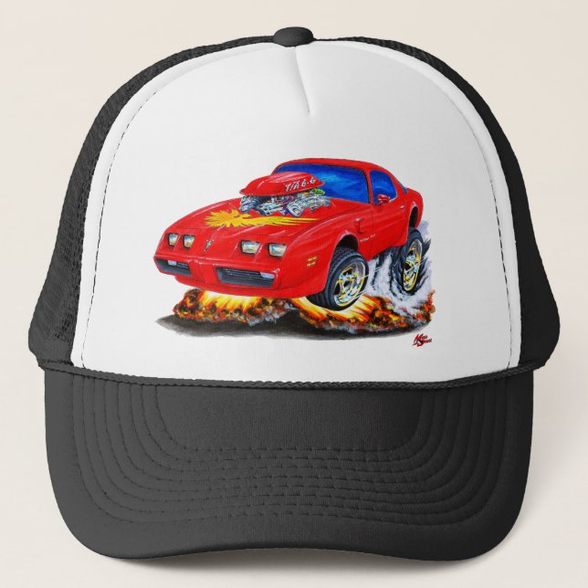 1979-81 Trans Am Red Car Trucker Hat (Front)