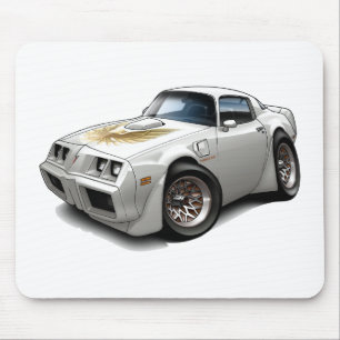 1979-81 Trans Am White Car Mouse Pad