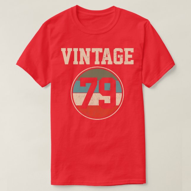1979 Birthday Vintage 3 T-Shirt (Design Front)