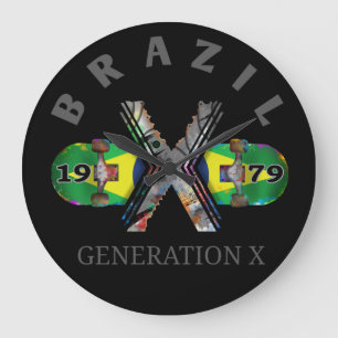 1979 Generation X Brazilian Skateboard Large Clock