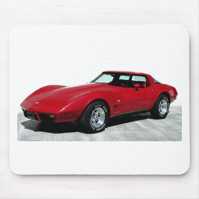 1979 Red Corvette Classic Mouse Pad (Front)