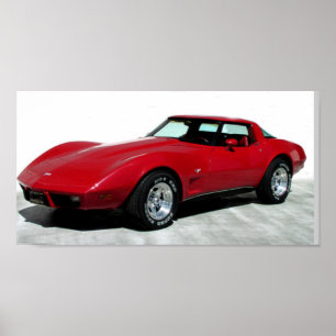 1979 Red Corvette Classic Poster