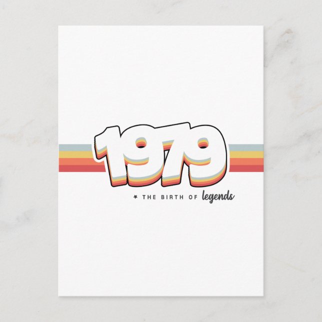 1979 The birth of legends Postcard (Front)