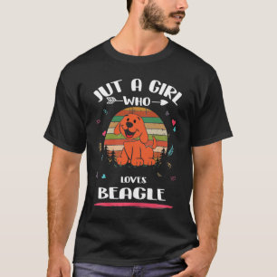 197 Just A Girl Who Loves Beagle T-Shirt