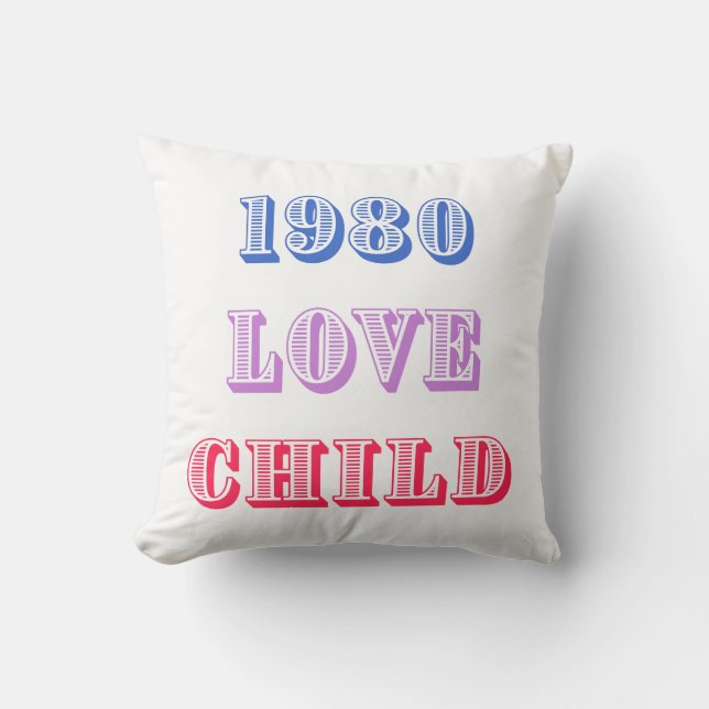 1980 Love Child Cushion (Front)