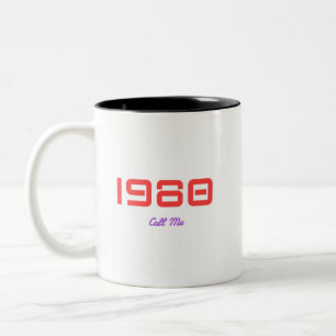 1980 Top Song By Year Two-Tone Coffee Mug