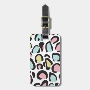 1980s Animal print pattern Luggage Tag