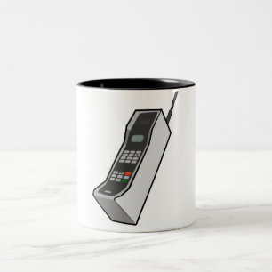 1980s Cellphone Two-Tone Coffee Mug