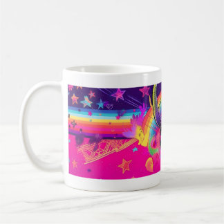 1980s Colourful Baphomet Witch Coffee Mugh Coffee Mug