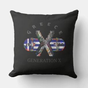 1980's Generation X Greece Skateboard Cushion
