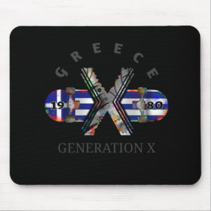 1980's Generation X Greece Skateboard Mouse Pad