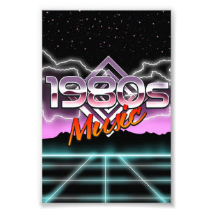 1980s Music Metal Print