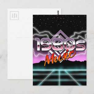 1980s Music Postcard