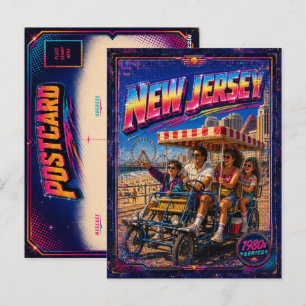 1980s New Jersey Postcard 80s Retro