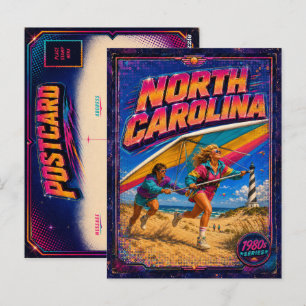 1980s North Carolina Postcard 80s Retro