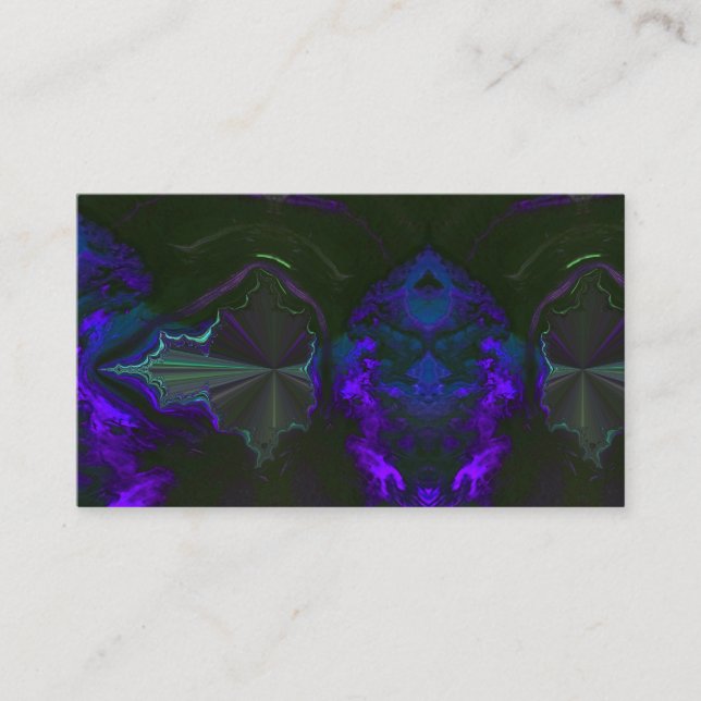 1980s Portal Galaxy Space Cool Awesome Print Patte Business Card (Front)