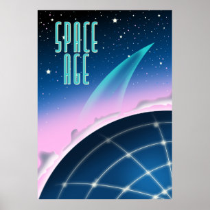 1980s space race poster