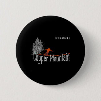 1980s Style Copper Mountain Colorado Vintage Skiin 6 Cm Round Badge