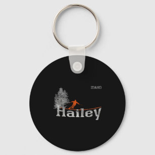 1980s Style Hailey Idaho Vintage Skiing Key Ring