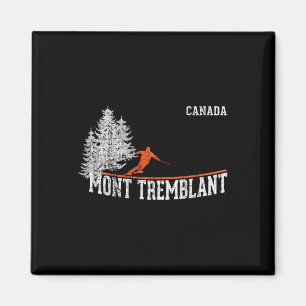 1980s Style Mont Tremblant Can. Vintage Skiing Magnet