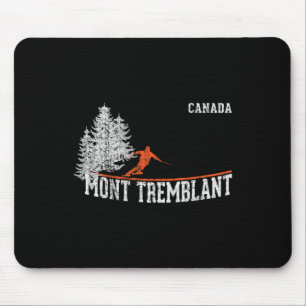 1980s Style Mont Tremblant Can. Vintage Skiing Mouse Pad