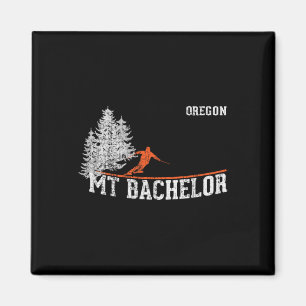 1980s Style Mt Chelor Or Vintage Skiing Magnet
