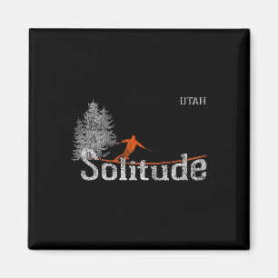 1980s Style Solitude Utah Vintage Skiing  Magnet