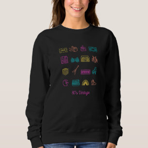 1980s Vintage Retro 80s Nostalgia Eighties Sweatshirt