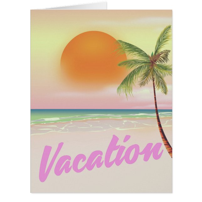 1980s vintage Vacation beach poster (Front)