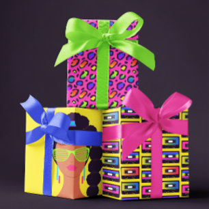 1980's Wrapping Paper Sheets 