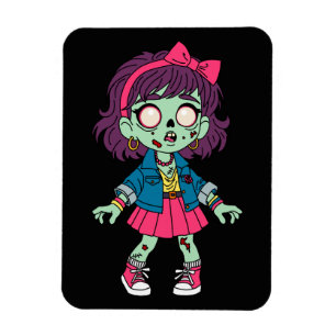 1980s Zombie Girl Magnet