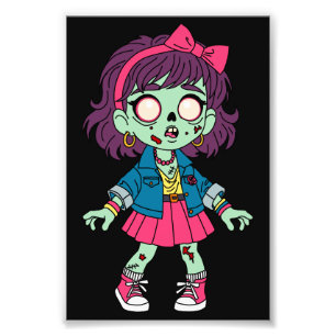 1980s Zombie Girl Photo Print