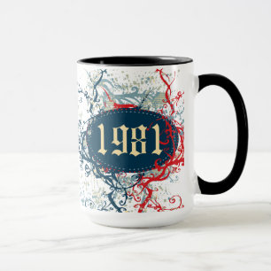 1981 Birthday Year or Since 1981 or Made in 1981 Mug