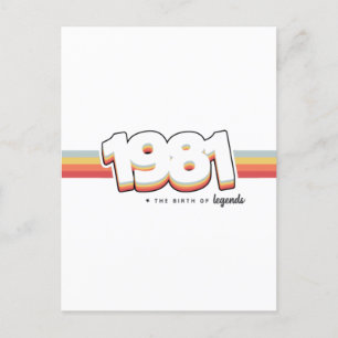 1981 The birth of legends Postcard