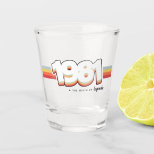 1981 The birth of legends Shot Glass