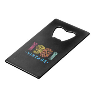 1981 Vintage Bottle Opener - Retro- Gift