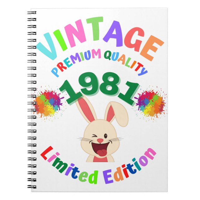 1981 Vintage Notebook (Front)