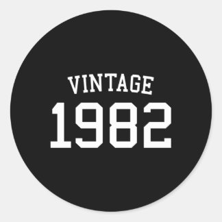 1982 41 For And 41St Classic Round Sticker