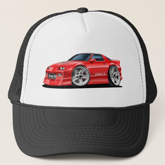 1982-92 Camaro Red Car Trucker Hat (Front)